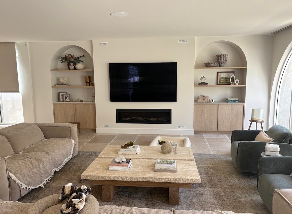 Newmarket Queenslander after renovation with new linings and a restored decorative ceiling