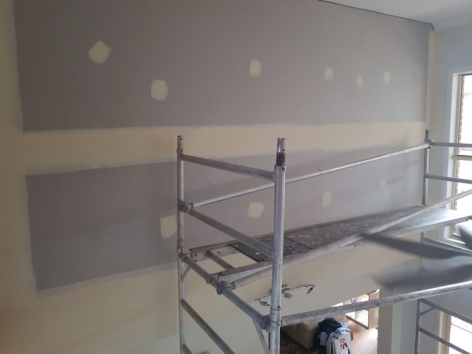 New plasterboard walls and ceilings in a Brisbane renovation